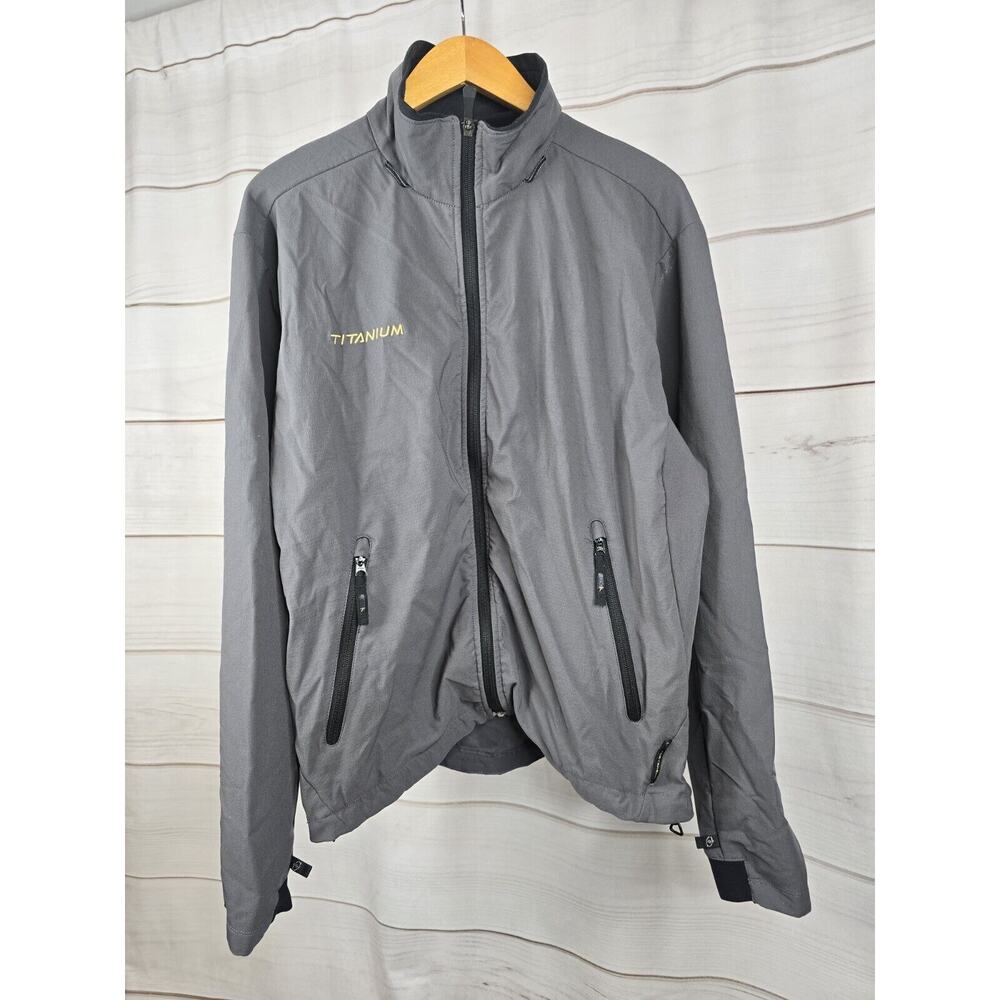 Columbia Titanium Windbreak/light Rain Jacket Gray Men’s Large #B12